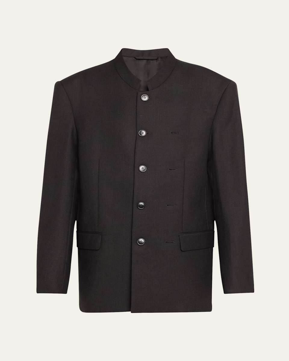 Pinched Mao Wool Jacket